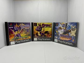 Lotto Full Set Spyro 1 2 3 PlayStation PS1 PAL 🇮🇹