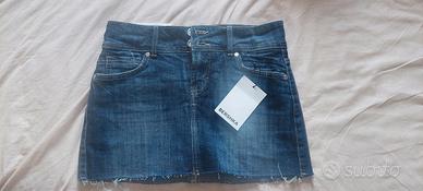 gonna pantaloncino a jeans nuovo