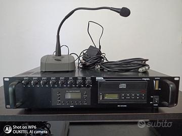 Ampli PA Proel ACDT180+mic. BM100+6 casse rcf