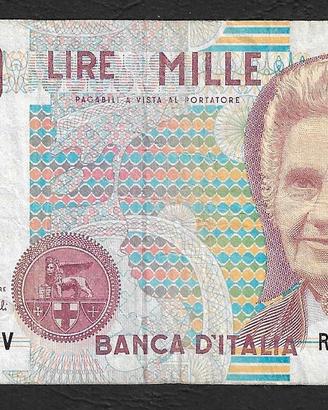 Italia - banconota circolata da 1000 Lire "D"