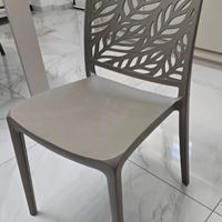 Set sedie tortora – interno/esterno – come nuove