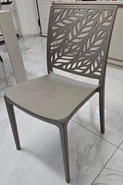 Set sedie tortora – interno/esterno – come nuove