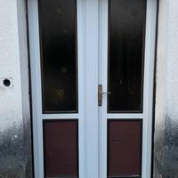 Porta di ingresso in pvc e vetro