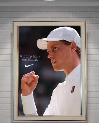 quadro poster Jannik Sinner  tennis