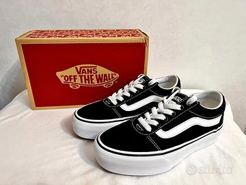 Vans Ward Platform Black White 36 nuove cn scatola