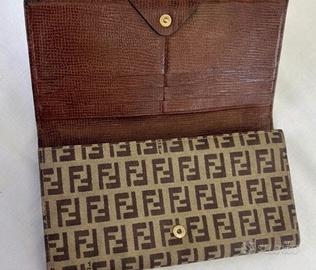 Portafoglio originale monogram Fendi con scatola
