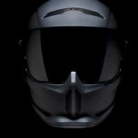 CASCO CARBON NERO OPACO 