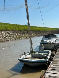 Barca da pesca con bilancino