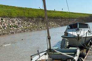 Barca da pesca con bilancino