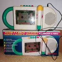 Bontempi vintage audio recorder & Mike 