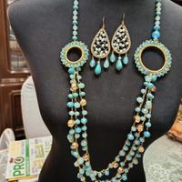 collana più orecchini 