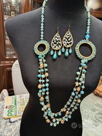 collana più orecchini 