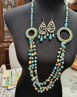 collana più orecchini 