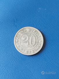 Rara moneta 20 centesimi 1894