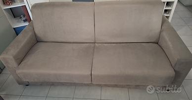 Divano letto 3 posti beige
