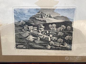 Acquaforte dell'incisore Pio Penzo