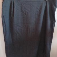 Gonna tubino tg 58-49F grigio spacco Viscosa Foder