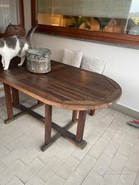 Tavolo da giardino in tek