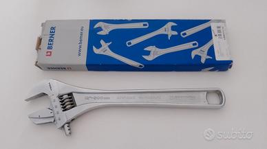 Chiave regolabile a rullino reversibile 12" Berner