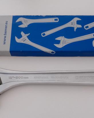 Chiave regolabile a rullino reversibile 12" Berner