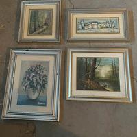 Quadri con cornice argento