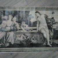 Antica stampa anni 30 - 110 x 55 cm -