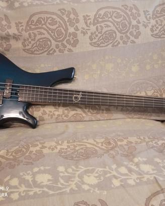 Basso elettrico Fretless 5 corde
