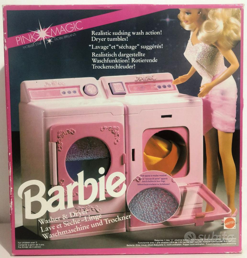 Barbie Washer and Dryer Nuovo Pink Magic 1706 1991 Collezionismo