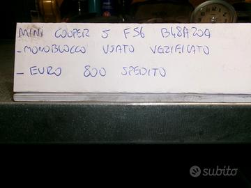 Monoblocco mini cooper f56 tipo b48a20a