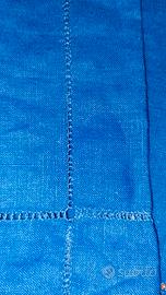 tovaglia in puro lino colore blu 