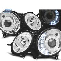 FARI PER MERCEDES W211 02-06 A LED CROMATI