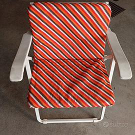 Sedie in acciaio pieghevoli da giardino