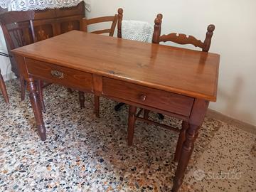 tavolo in legno lavorazione artigianale 