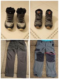 Scarpe trekking "SCARPA"e
"SALOMON" tg. 38 e 31