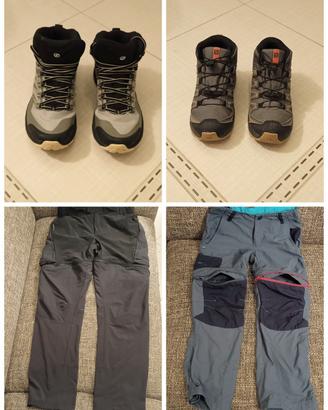 Scarpe trekking "SCARPA"e
"SALOMON" tg. 38 e 31