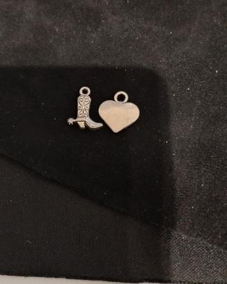 ciondoli  71 cuoricini 71 stivaletti texano acciai