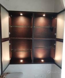 Vetrina / Credenza sospesa Wenge