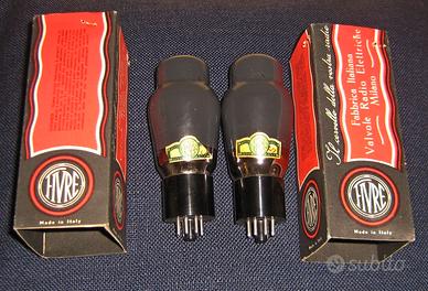 4 TUBI 6L6G FIVRE ANNI 50 VETRO SCURO ZOCCOLO NERO