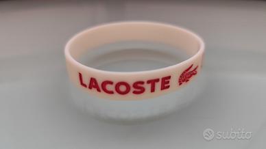 Braccialetto in gomma bianca Lacoste 