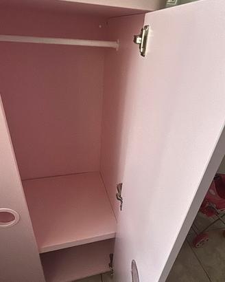 armadio per bambini rosa,