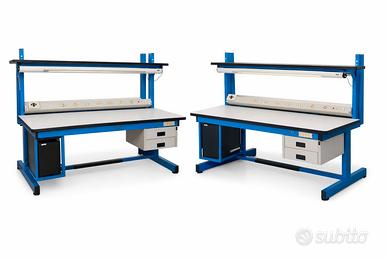 Banco da lavoro professionale 150×80×83 h con lamp