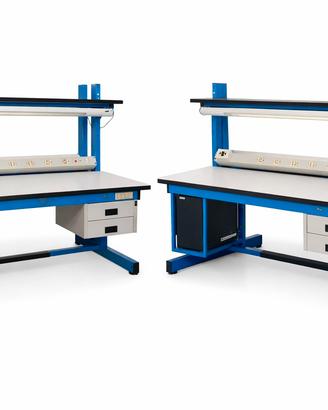 Banco da lavoro professionale 150×80×83 h con lamp
