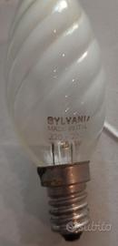 Lampada ad incan.za E14 25W tortiglione opalizzata