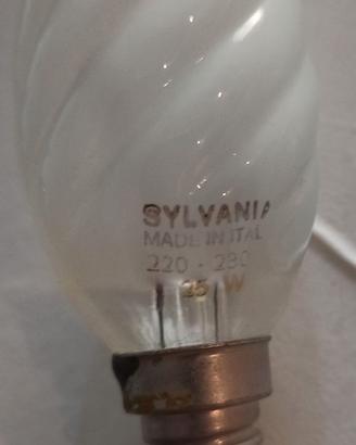 Lampada ad incan.za E14 25W tortiglione opalizzata