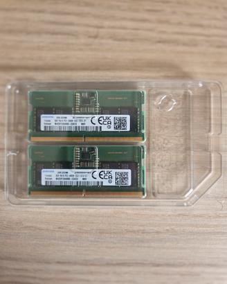 RAM Samsung DDR5 16GB (2x8GB) come nuove