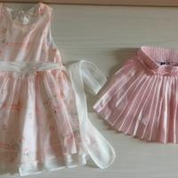 abito / vestito + gonna bambina 12-18 mesi