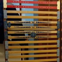 rete singola ortopedica con doghe in legno 