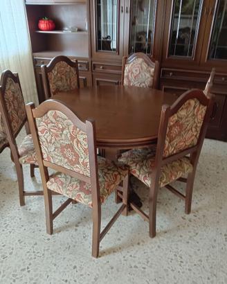 Soggiorno, Tavolo, 6 sedie, divano, 2 poltroncine