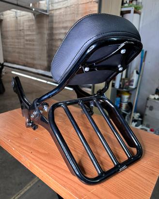 Sissy bar -borsa harley Davidson con sgancio rapid