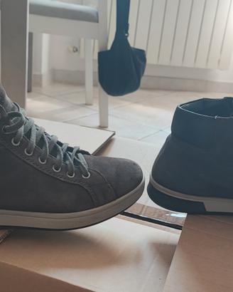 Sneakers Alte Legero in Pelle Scamosciata e Gore-T